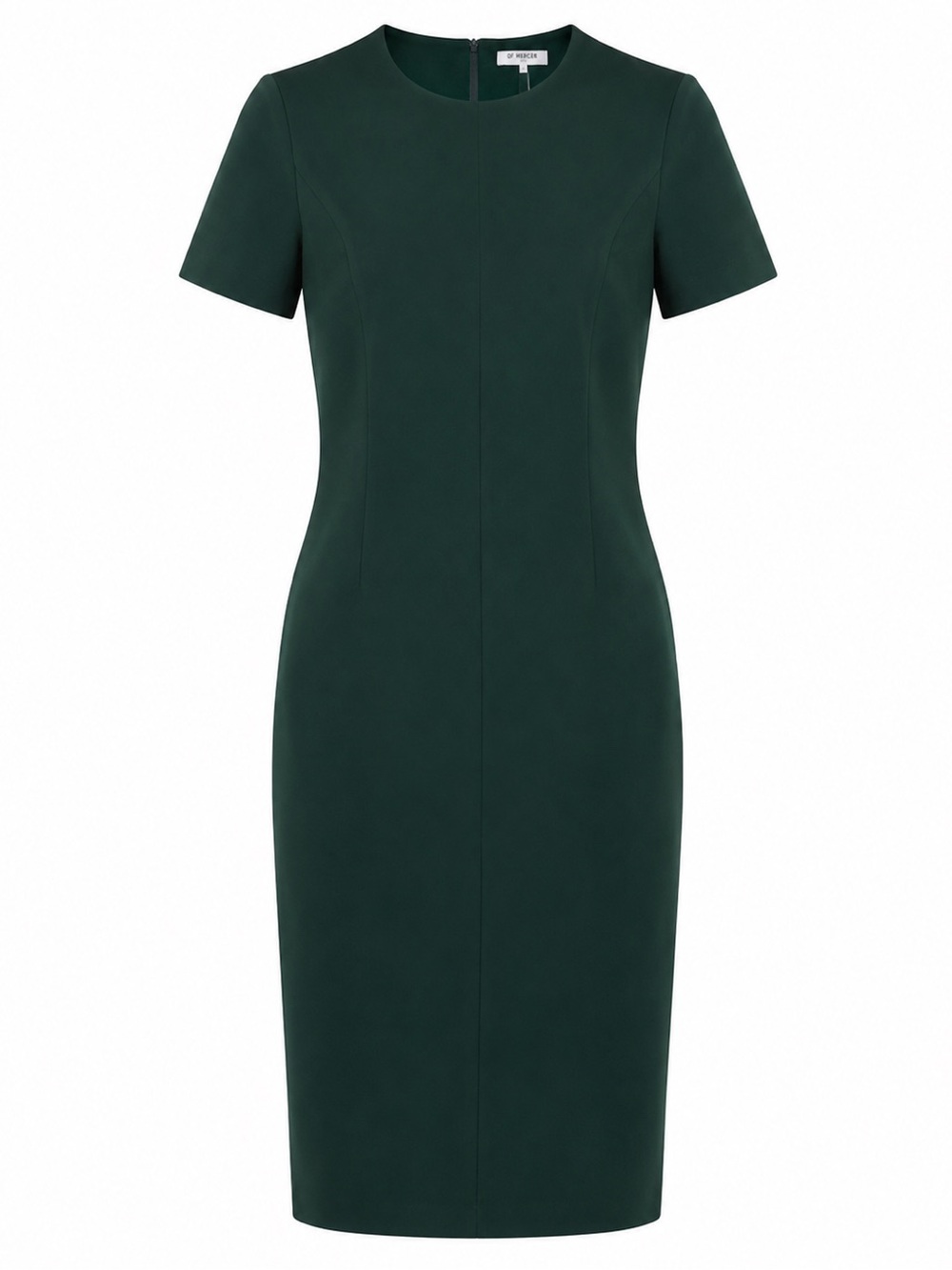 Of Mercer Lenox Green Short Sleeve Sheath Work Dress Size 2
